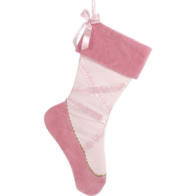 Ballerina Shoe Stocking, Pink | Maisonette