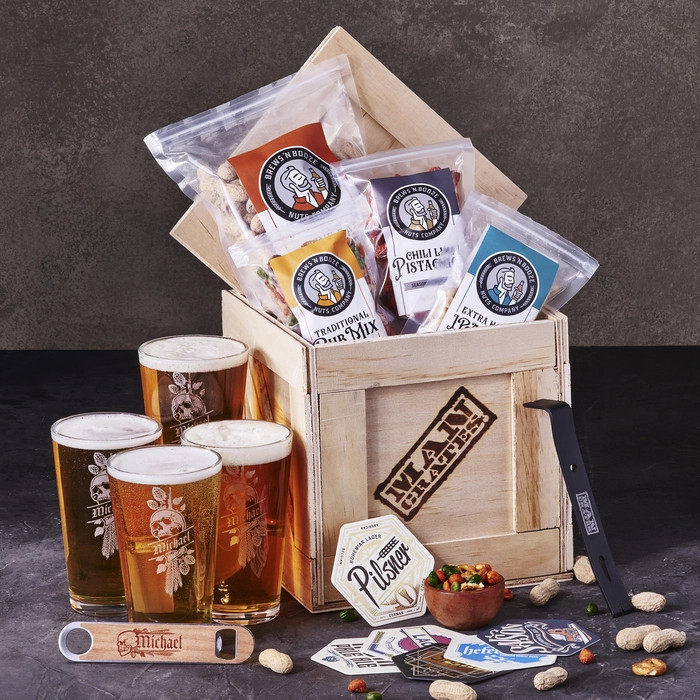 Personalized Barware Crate | Man Crates