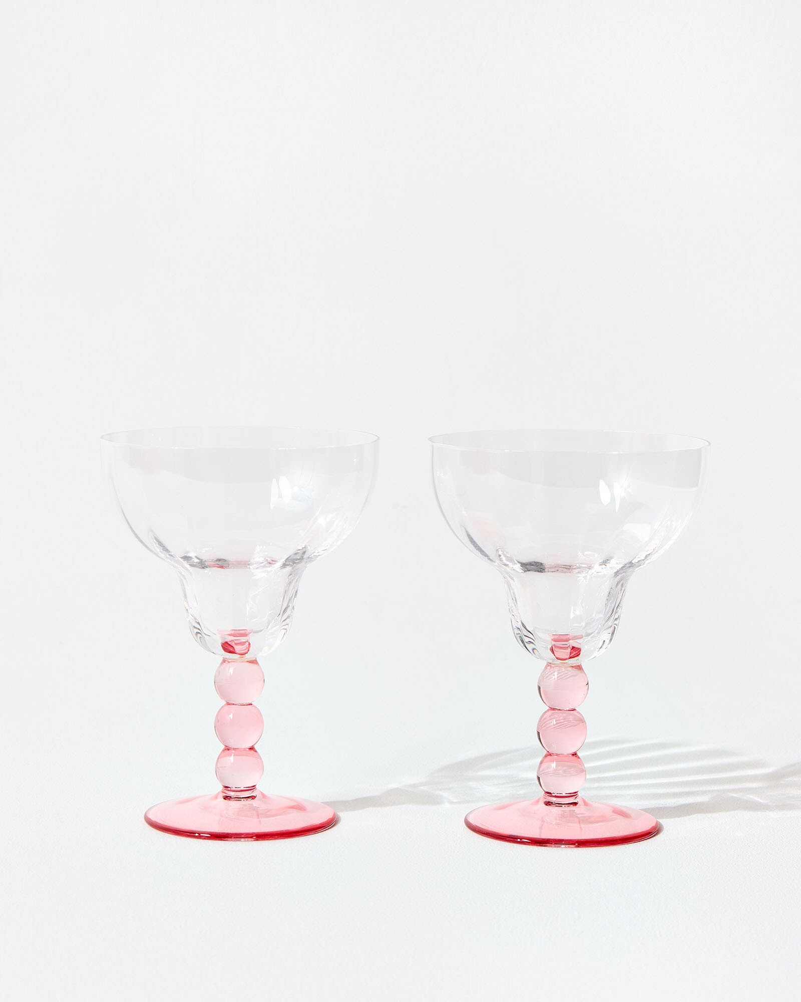 Bobbin Pink Margarita Glasses Set of Two | Oliver Bonas | Oliver Bonas (Global)