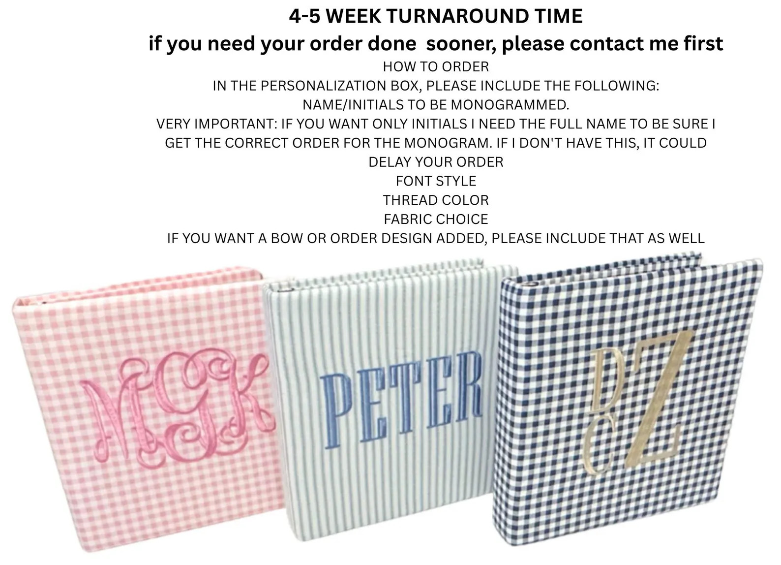 Monogrammed Baby Book: Personalized Scrapbook, Fits 8.5x11 Inserts - Etsy | Etsy (US)