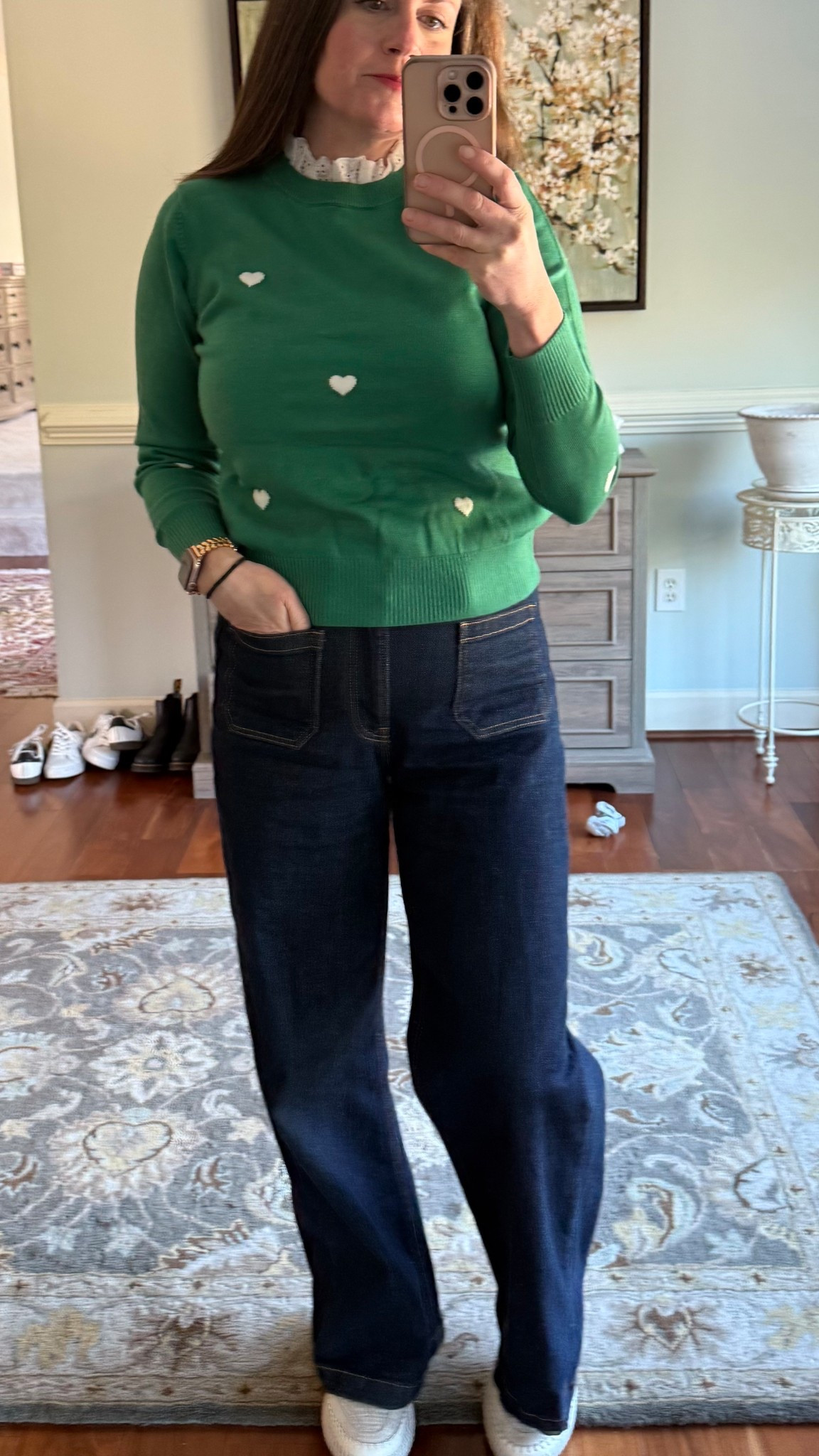 Collection of st Patrick’s day sweaters
To order and get in time
For the 17th. All your favorite green outfit ideas  

#LTKSeasonal #LTKOver40 #LTKParties