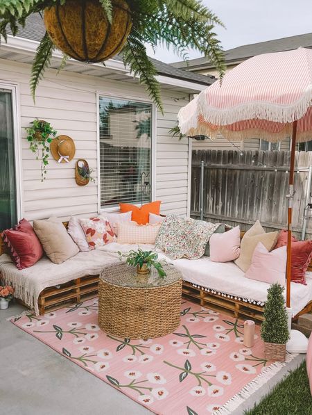 Patio makeover! Linking everything I could! The rug is sold out but if it comes back, I’ll be sure to give an update on my IG! 

#LTKstyletip #LTKhome #LTKSeasonal