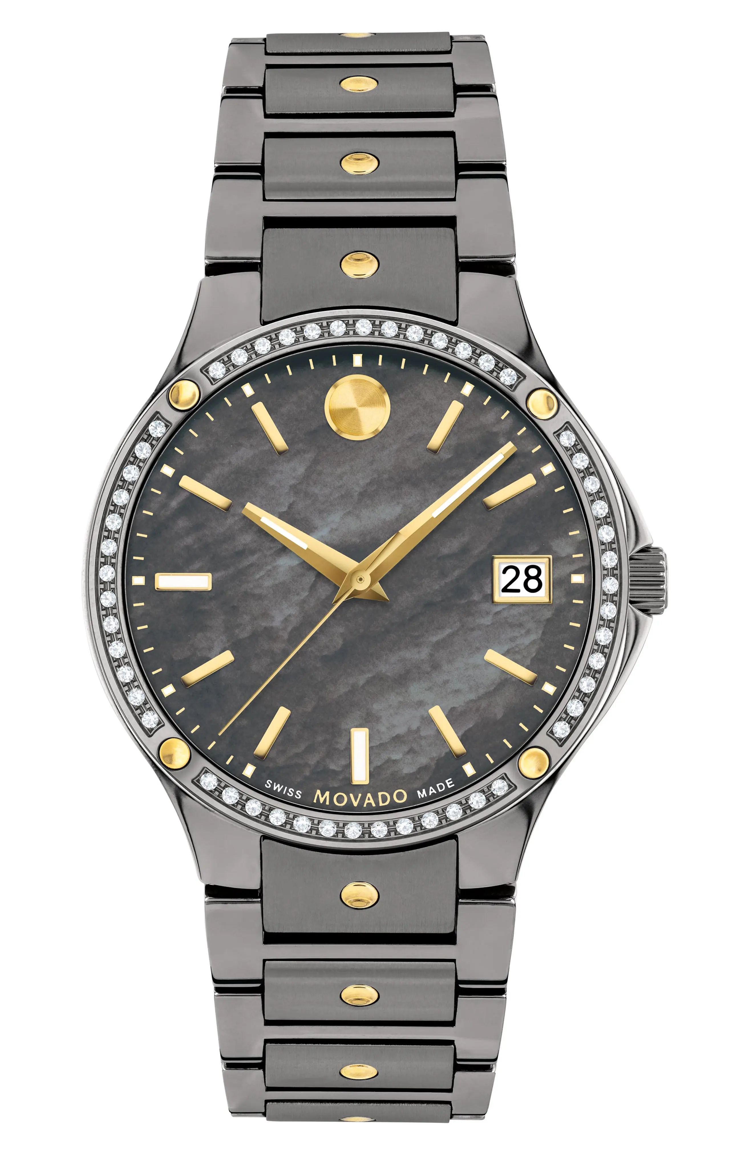 Movado SE Bracelet Watch, 32mm in Grey Mother Of Pearl at Nordstrom | Nordstrom
