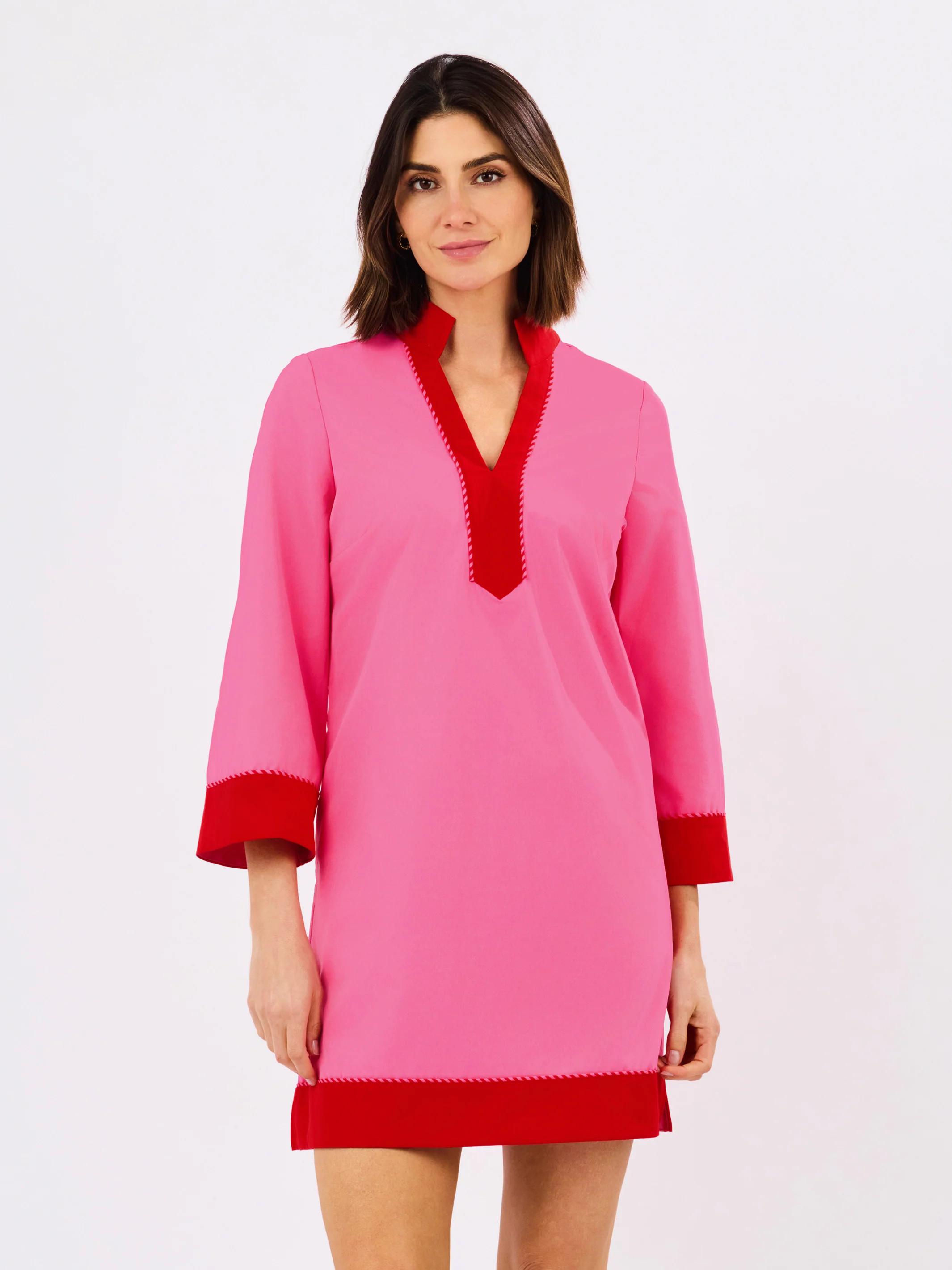 Brenda Dress | Pink + Red | Mary Square