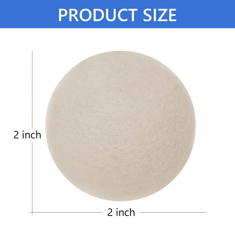 Tripumer 10 Pcs Wool Dryer Balls Wool Handmade Dryer Balls  2 inch in diameter  Natural Fabric So... | Walmart (US)