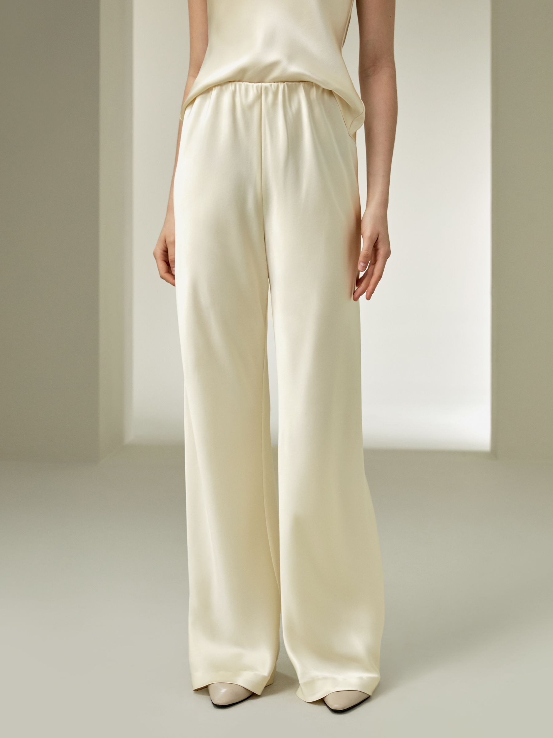 Full bias cut silk pants | LilySilk