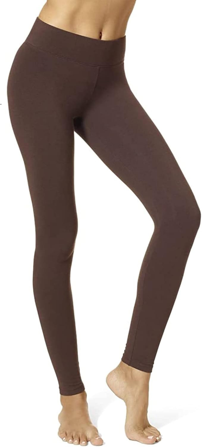 HUE Women’s Ultra Cotton Leggings with Wide Waistband | Fashionable Leggings | Amazon (UK)