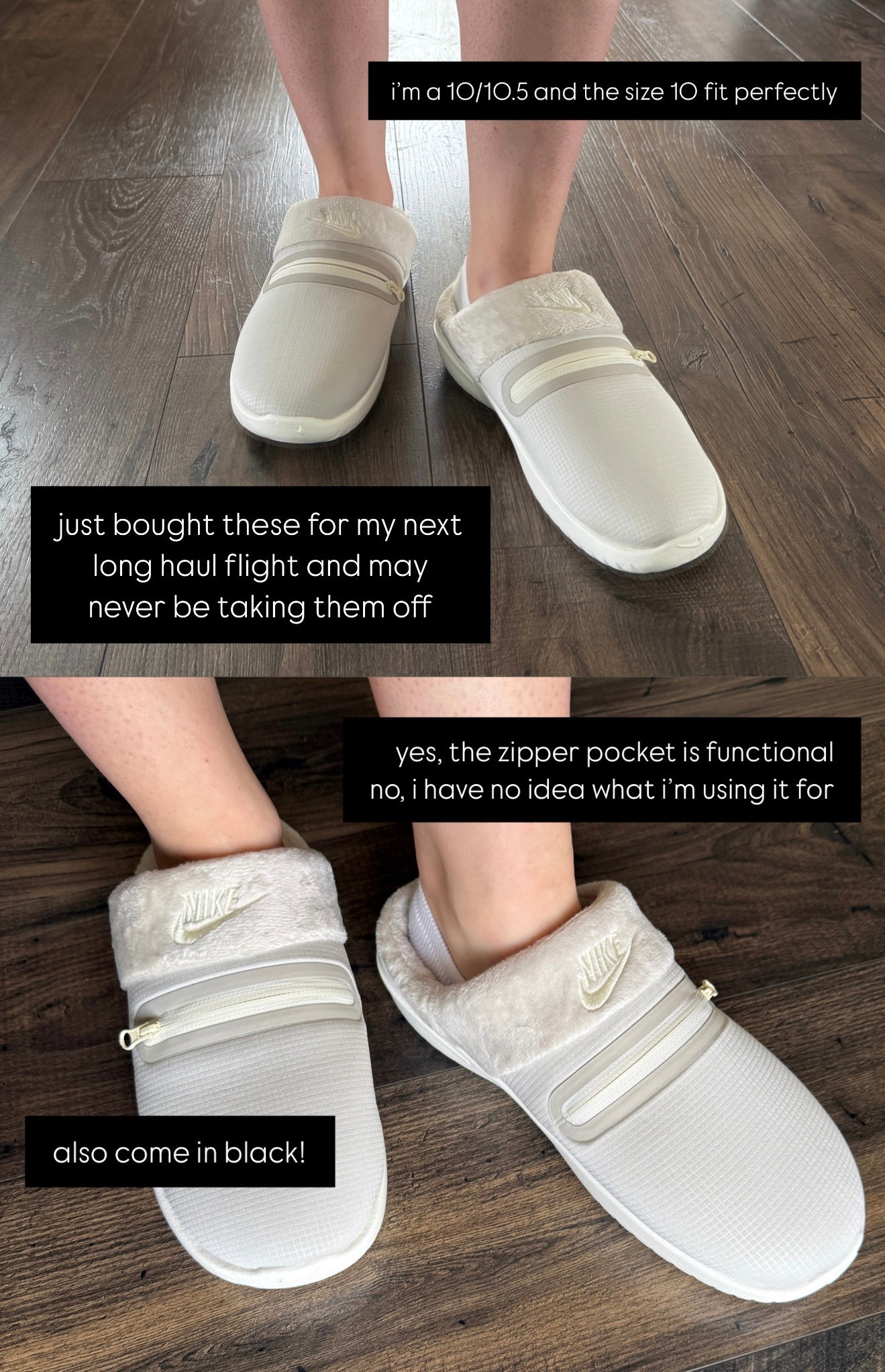 Travel slippers with a cushy faux fur inside and a rubber gym-shoe like sole that’s practical for walking around in public places.

#LTKShoeCrush #LTKTravel #LTKFindsUnder50