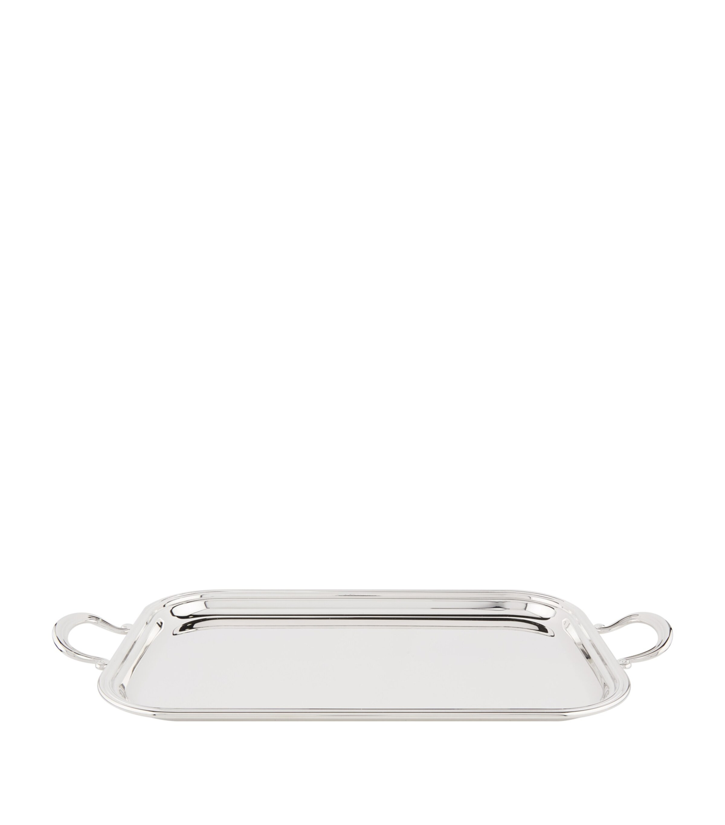 Silver Plated English Tray With Handles (39cm X 26cm) | Harrods