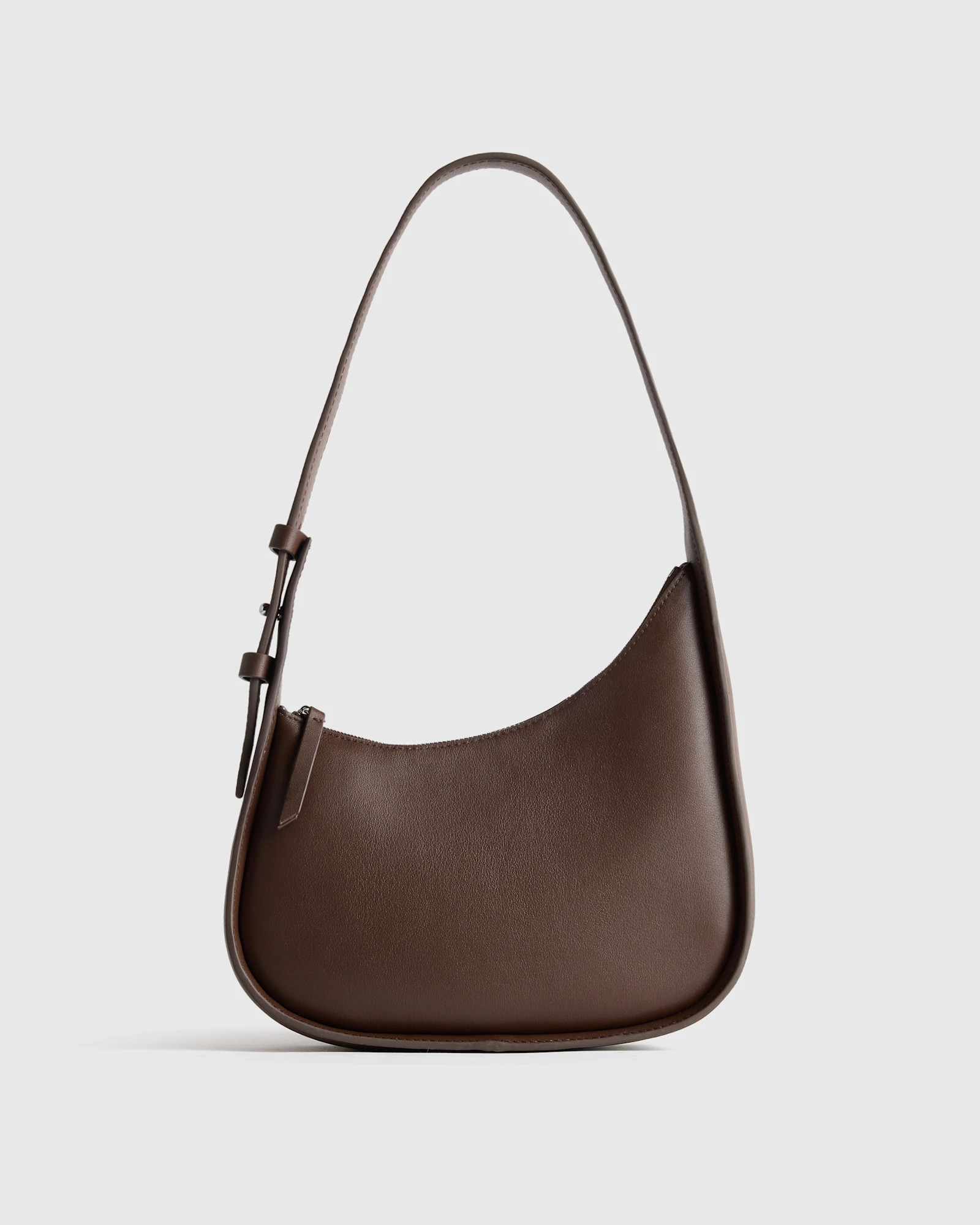 Italian Leather Asymmetrical Mini Shoulder Bag | Quince