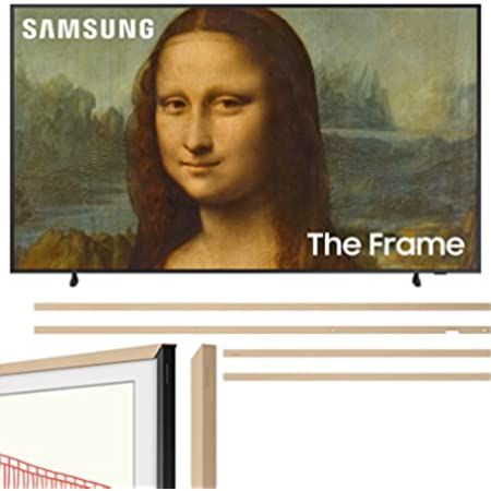 Samsung QN75LS03BAFXZA 75" The Frame 4K UltraHD Smart QLED TV with a Samsung VG-SCFA75TKB 75" The Fr | Amazon (US)