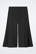 TAILORED TWILL CULOTTES - BLACK - COS | COS UK