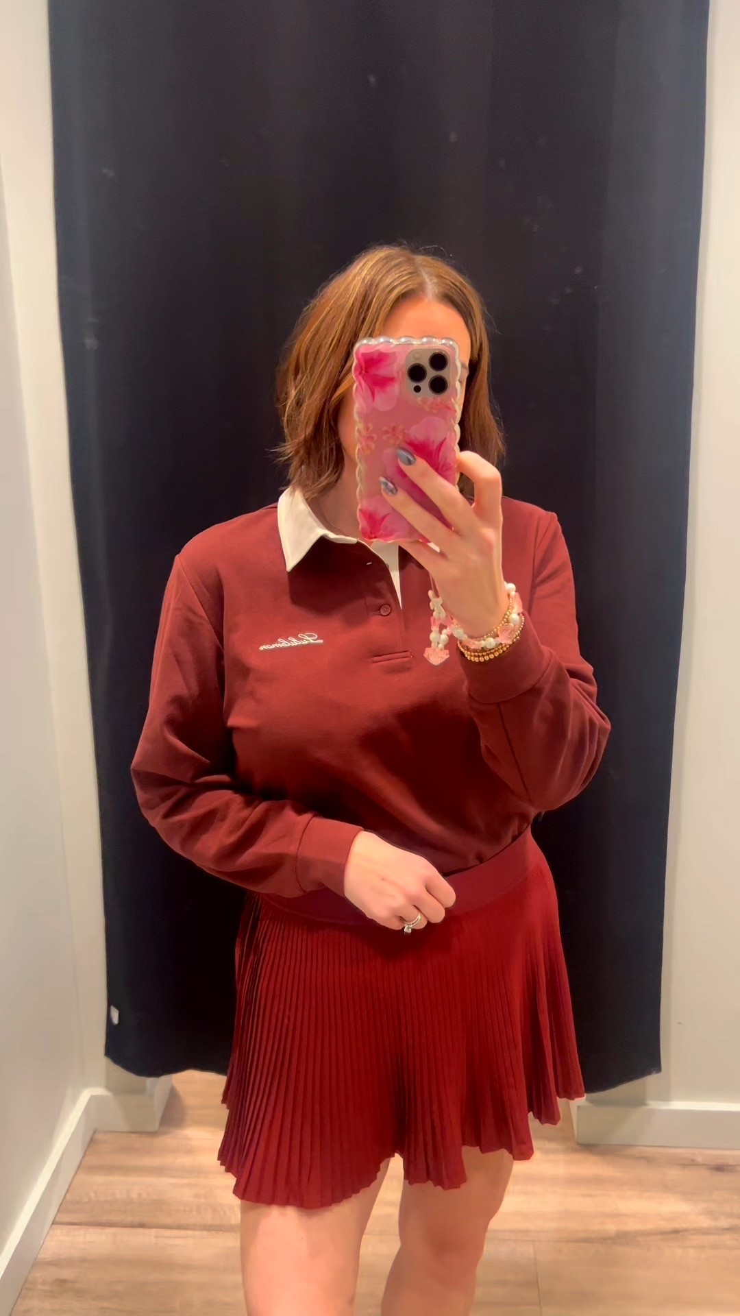 Lululemon varsity tennis skirt in rockwood on sale! I’m wearing the size 12.

#LTKActive #LTKootd #LTKMidsize