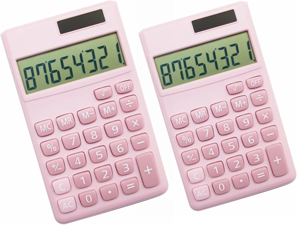 Basic Standard Calculators Small Digital Desktop Calculator with 8-Digit LCD Display, Battery Sol... | Amazon (US)