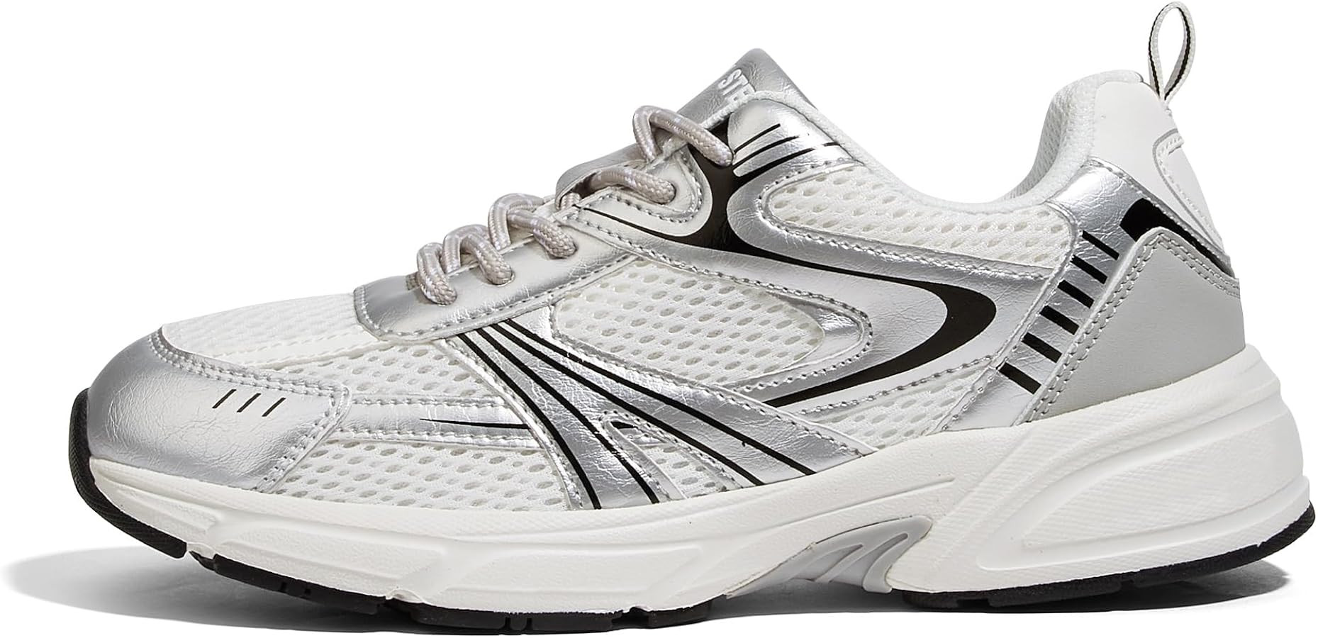 LUCKY STEP Women's Mesh Casual Fashion Sneakers Lace Up Lightweight Running Shoes Non Slip Breath... | Amazon (US)