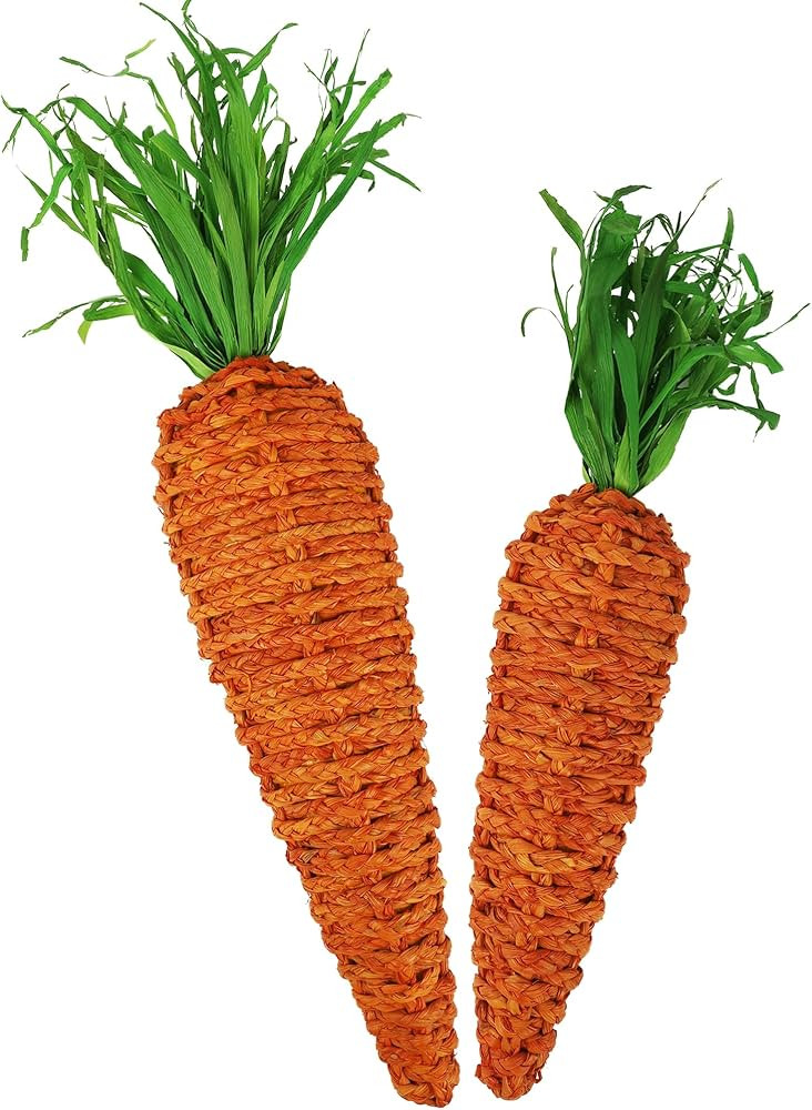 DR.DUDU Large Carrots Easter Decorations – Set of 2 (22" & 18") Fake Carrot Spring Decor for Ho... | Amazon (US)