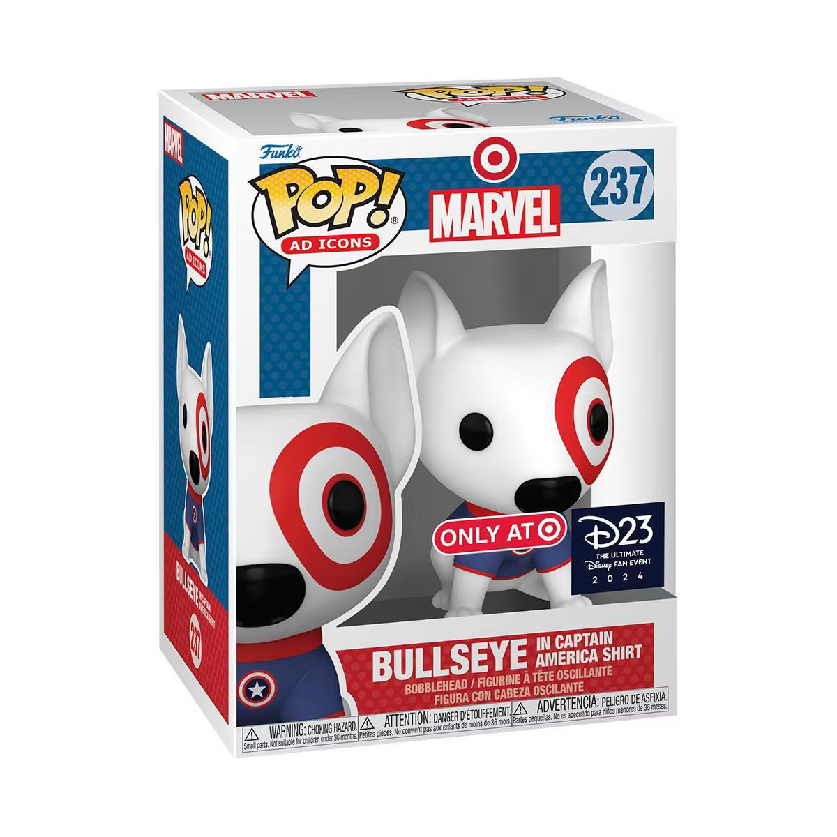 Funko POP! AD Icons: Bullseye in Captain America Shirt Bobblehead Figure (Target Exclusive) | Target