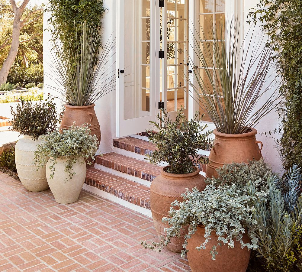 Sienna Fiber Stone Outdoor Planters | Pottery Barn (US)
