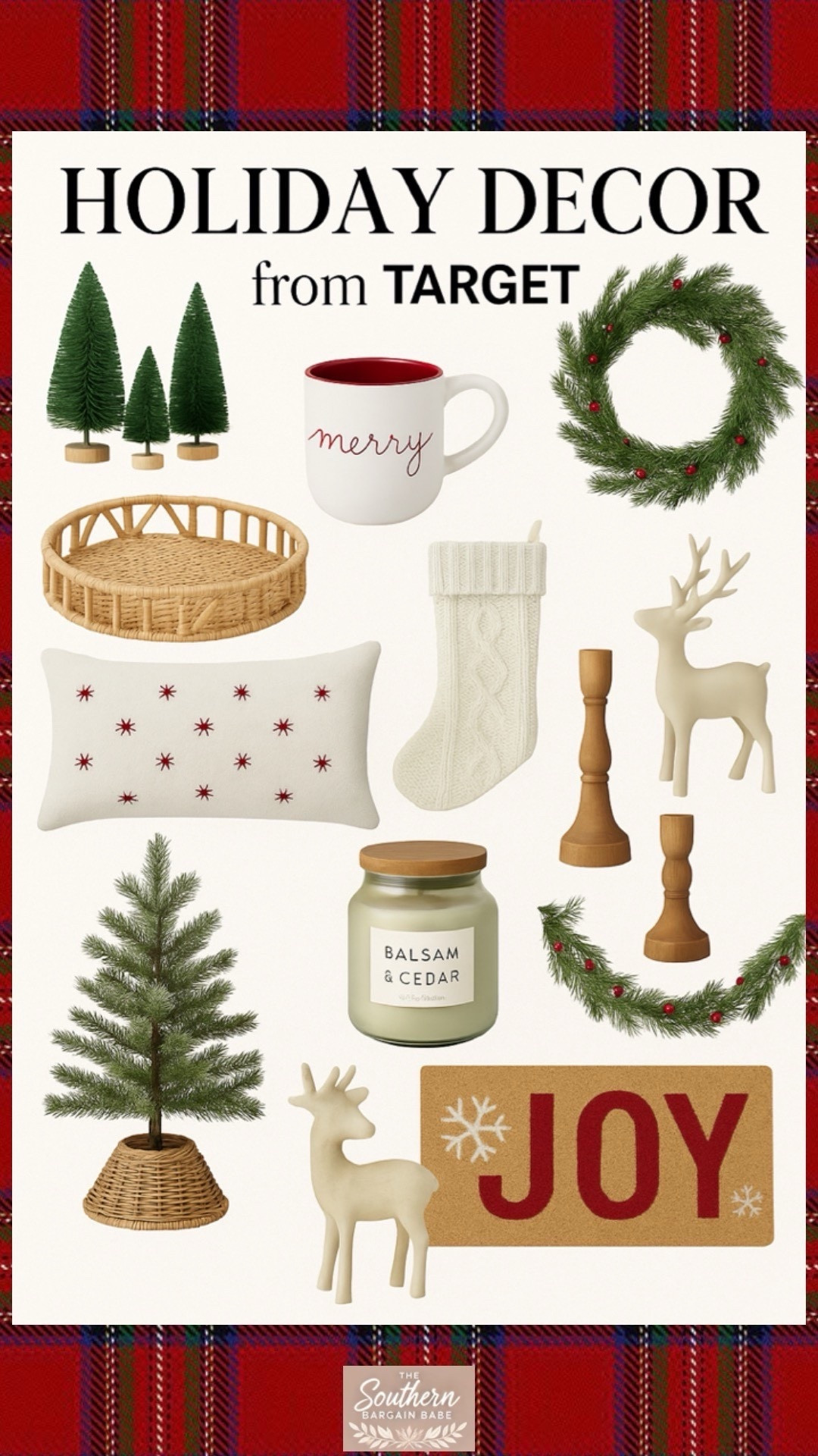 Holiday Decor Finds from Target 🎄✨
From cozy knit stockings to cheerful wreaths and candles that smell like fresh sugar cookies and festive magic — Target has the best seasonal finds this year!

I linked everything from this collage so you can easily deck your halls without breaking the bank ❤️🎁#TargetStyle #TargetHolidayDecor #HolidayDecor #LTKFinds 

#LTKHome #LTKSeasonal #LTKHoliday