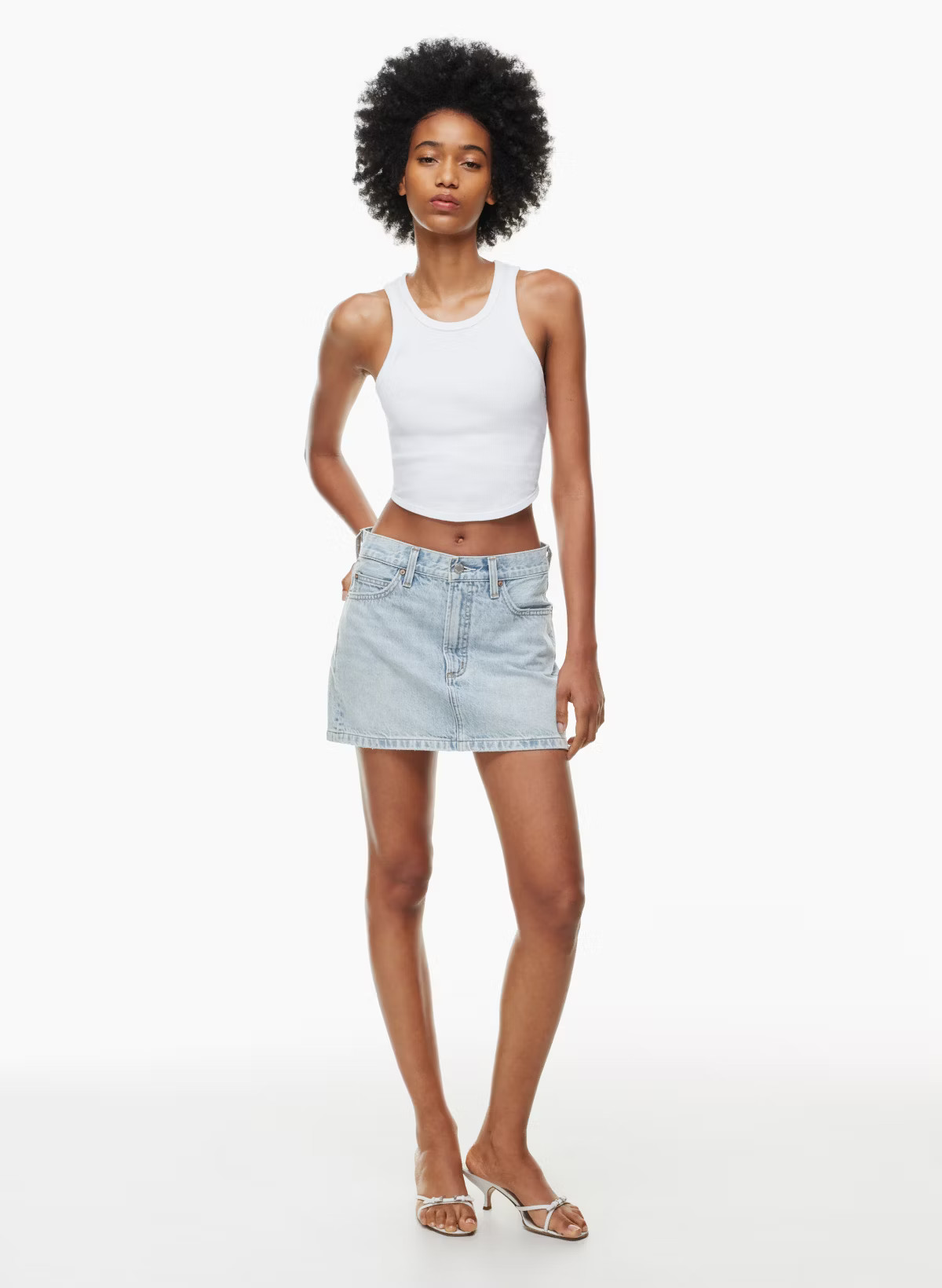 THE '90S RICCI DENIM SKIRT | Aritzia