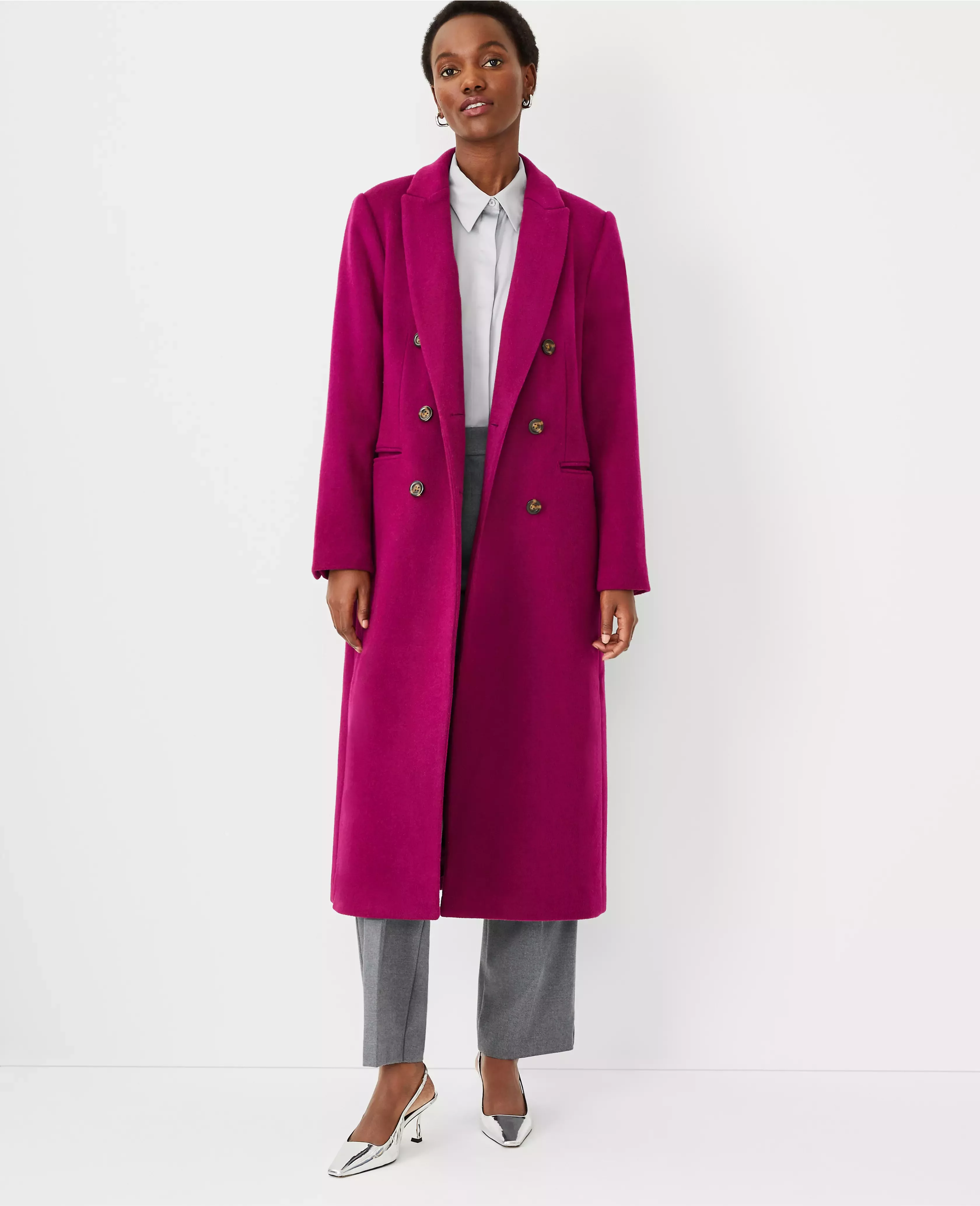 Petite wool cashmere on sale coat