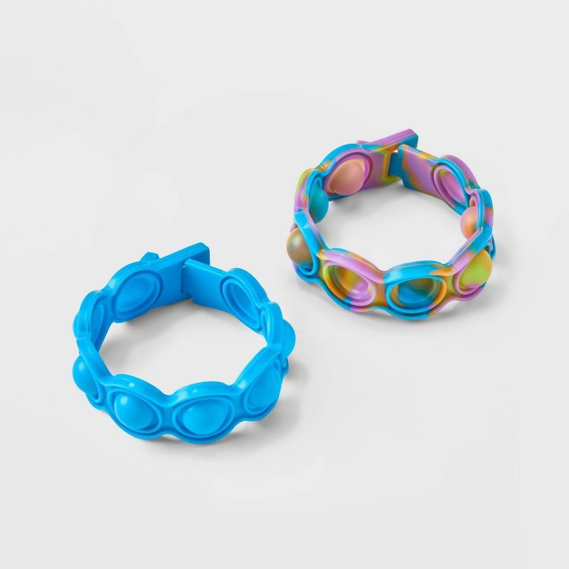 Kids' 2pk Bubble Pop Silicone Bracelets - Cat & Jack™ Blue | Target