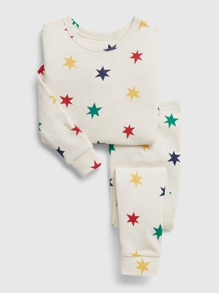 babyGap 100% Organic Cotton Star Print PJ Set | Gap (US)