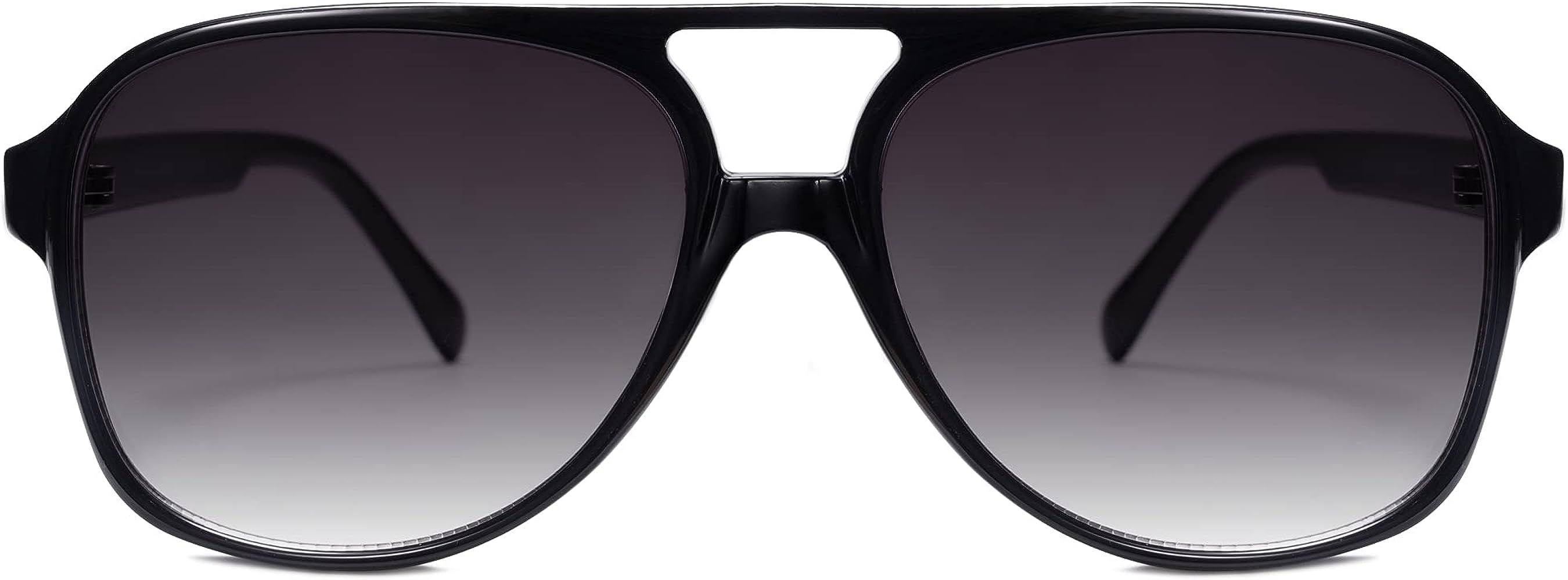 SOJOS Retro Vintage Sunglasses for Women Men 70s Large Square Aviators SJ2174 | Amazon (US)