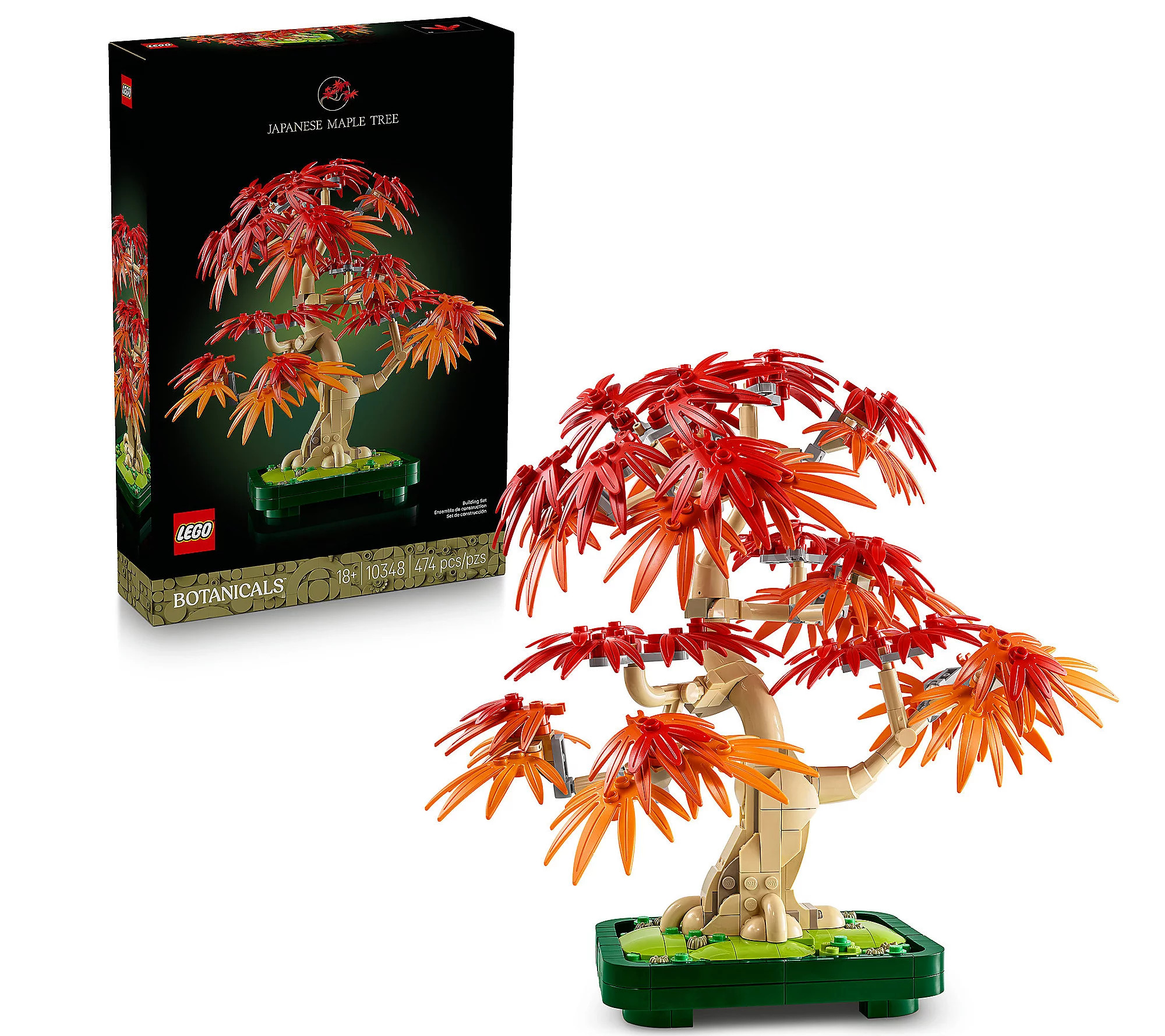 LEGO Botanicals Japanese Red Maple Bonsai Tree Plant Decor Bui | QVC