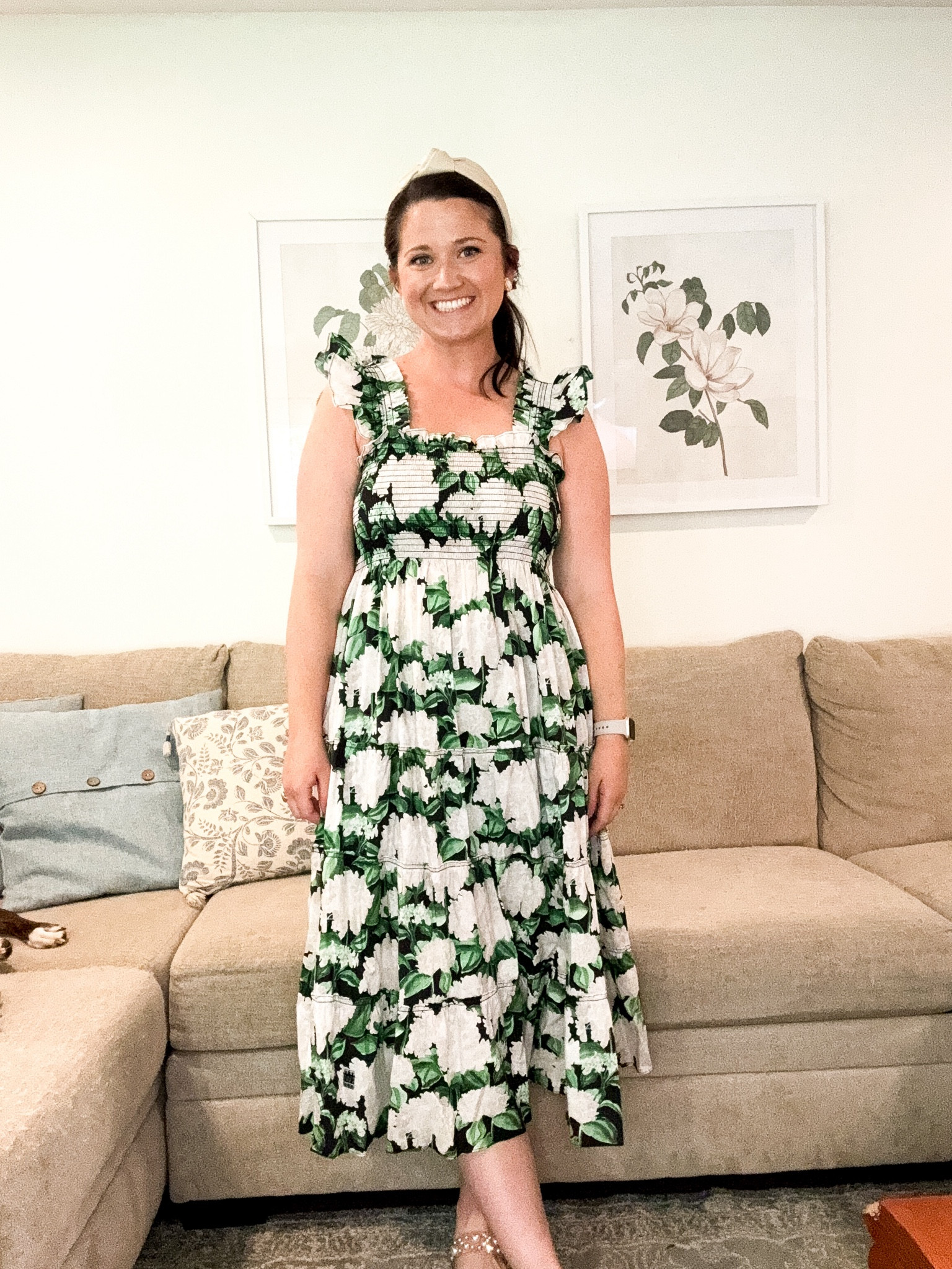 Hillhouse nap dress. Midi dress for summer  