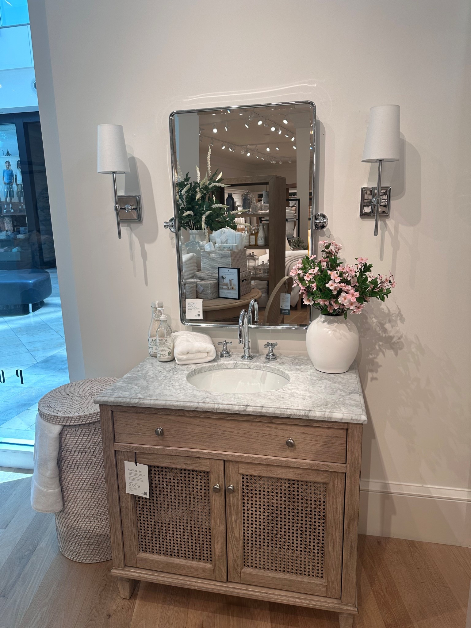 Starting to think about what direction I want to take Our guest bathroom phase one (really more of a temporary bandaid) redo in and I think o want to go really classic. Loving how rimless this feels with the polished nickel accents

Guest bathroom | powder room | polished nickel | sconce | classic hole decor | bathroom decor 

#LTKdayinmylife #LTKHome #LTKootd