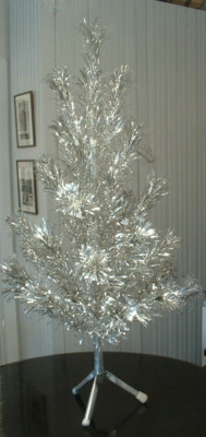 Vtg Evergleam 4 Ft Pom Pom Aluminum Christmas Tree w Box 41 branches  | eBay | eBay US