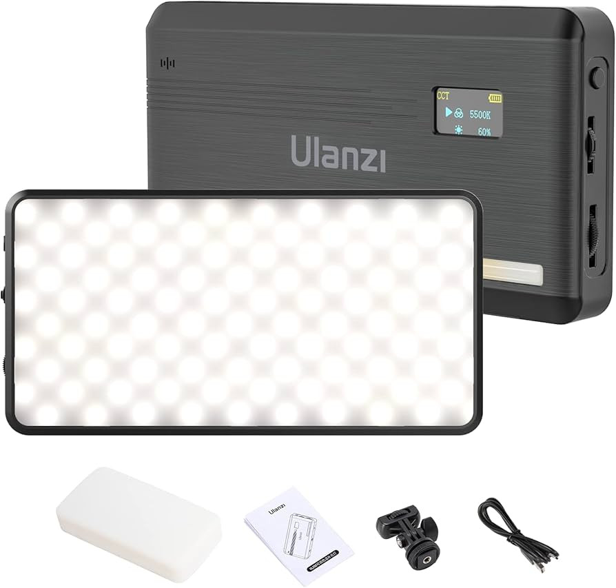 ULANZI VL200 Bi-Color LED Video Light, Portable Camera Light w/ 200 LED Beads, CRI 95+ 2500-9000K... | Amazon (CA)