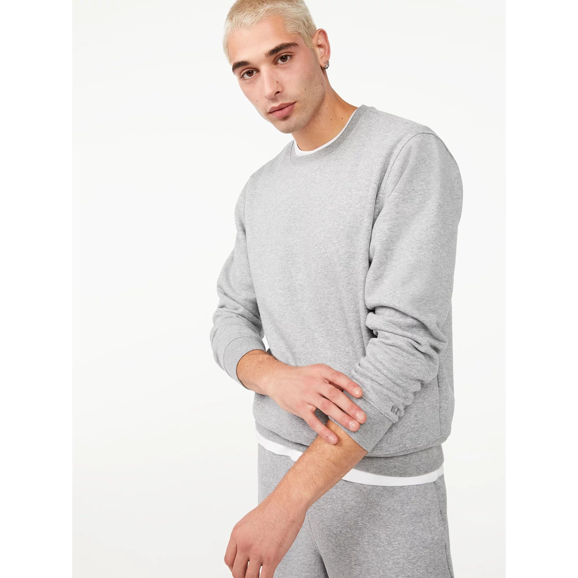 Free Assembly Men's Crewneck Sweatshirt - Walmart.com | Walmart (US)