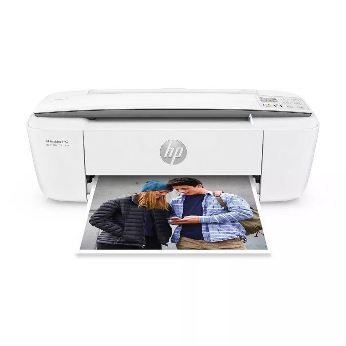 HP DeskJet 3752 Wireless All-in-One Compact Printer - Light Gray | Target