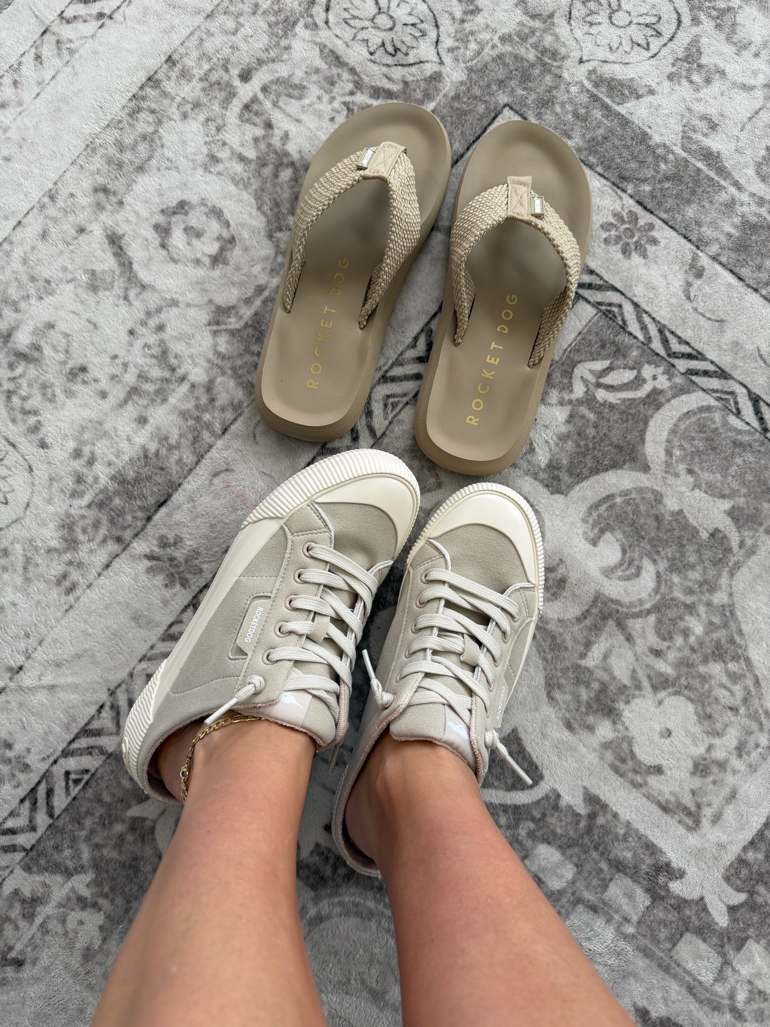 Flip flops tts and slip on sneakers went up 1/2 a size