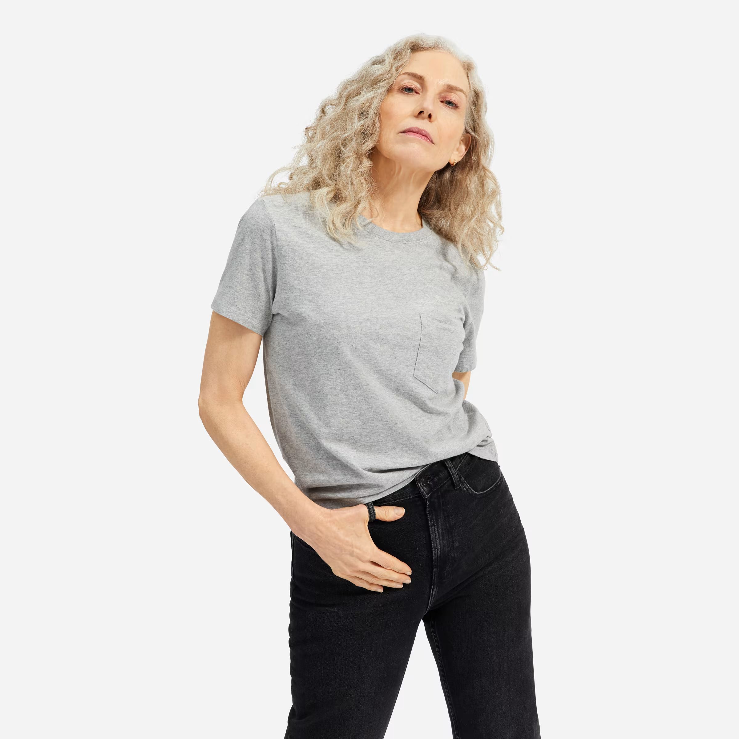 The Organic Cotton Box-Cut Pocket Tee | Everlane