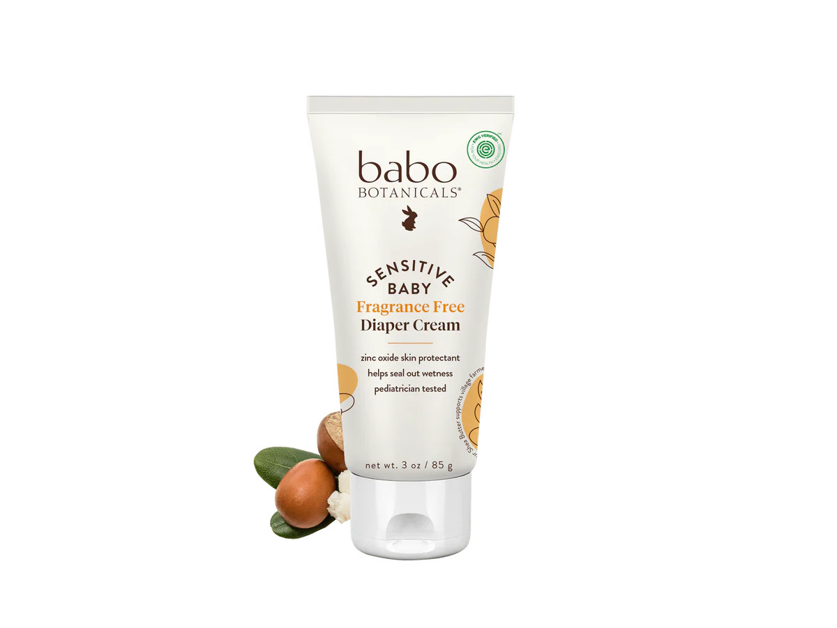 Sensitive Baby Fragrance-Free Zinc Diaper Rash Cream | Babo Botanicals