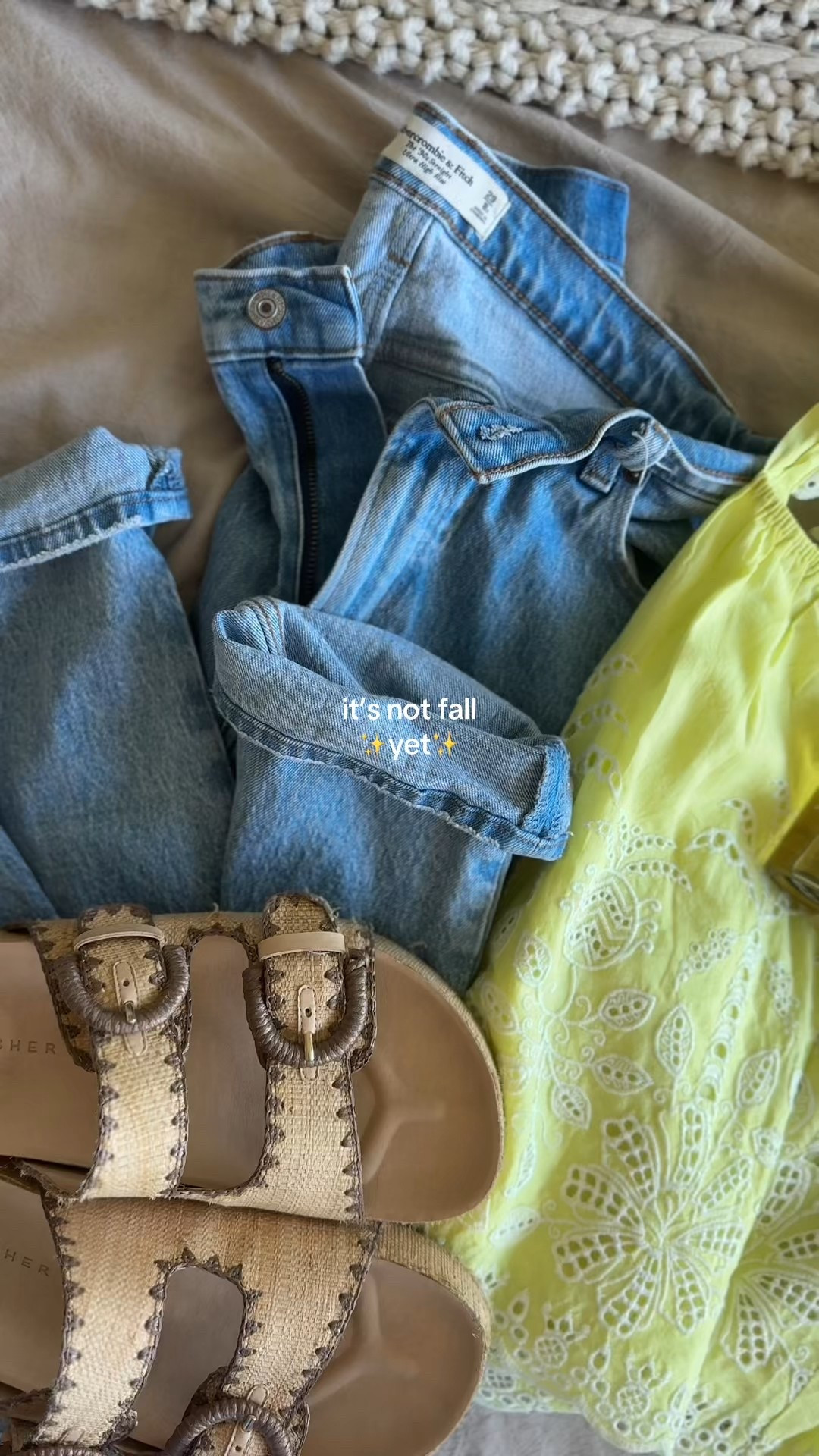 It’s not fall ✨yet✨—so I’m soaking up these last summer outfits. Today it’s my favorite white eyelet top, 90s relaxed Abercrombie jeans, Sam Edelman sandals, gold accent jewelry, and my go-to summer fragrance, Saltwater Vanilla from Salt Air. Effortless, classic, and perfect for these in-between days.
Everything is linked on my LTK if you want the exact pieces or similar styles.
#ClassicStyle #CoastalGrandmotherVibes #TimelessOutfits #SummerToFallStyle #ClassicStyleOutfits

#LTKSaleAlert #LTKSeasonal #LTKStyleTip