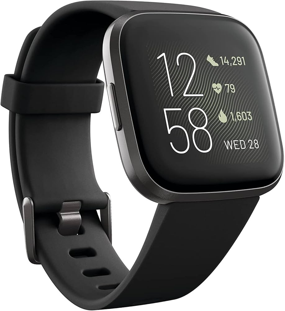 Fitbit Versa 2 Health & Fitness Smartwatch with Heart Rate, Music, Alexa Built-in, Sleep & Swim T... | Amazon (US)