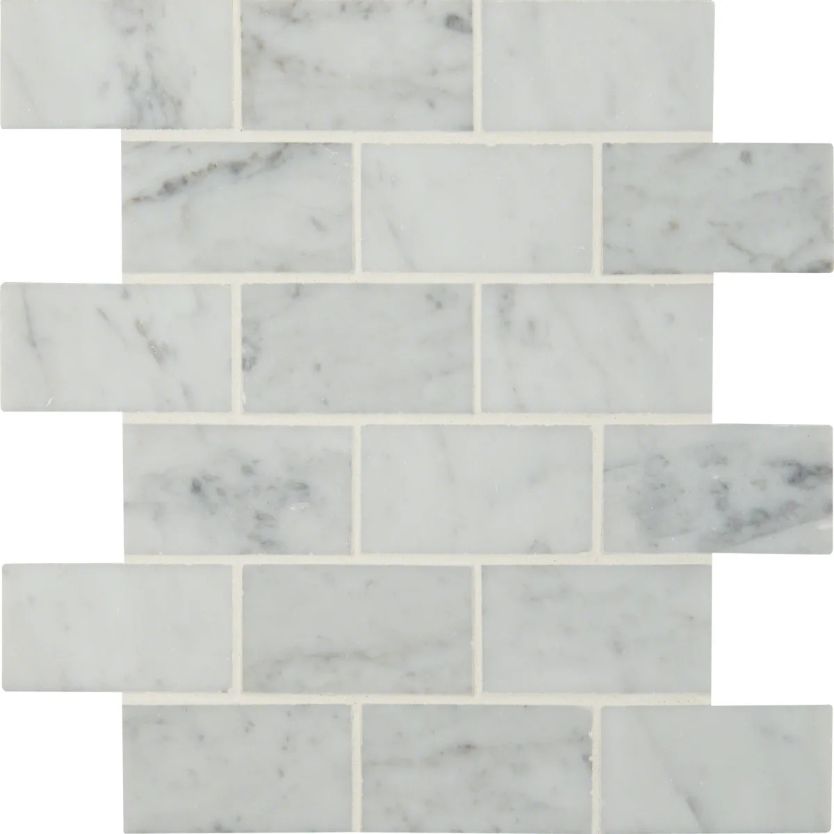 Carrara White - 2" x 4" Brick Joint Mosaic Tile - Polished Marble Visual - Sold by Carton (10 SF/... | Build.com, Inc.