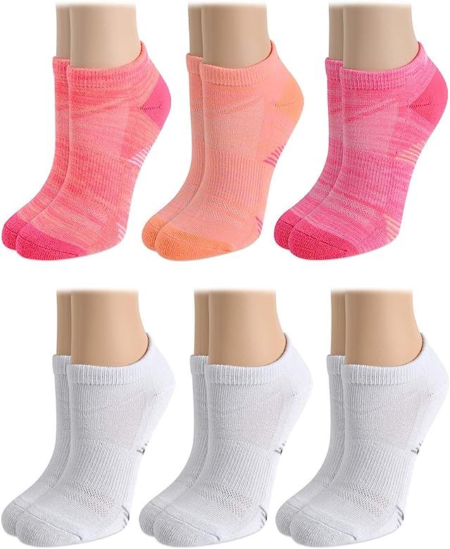 Avia Women's Performance Cushioned Moisture Wicking Low Cut Socks (6 Pack) | Amazon (US)