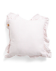 18x18 Gingham Ruffle Pillow | Home | Marshalls | Marshalls