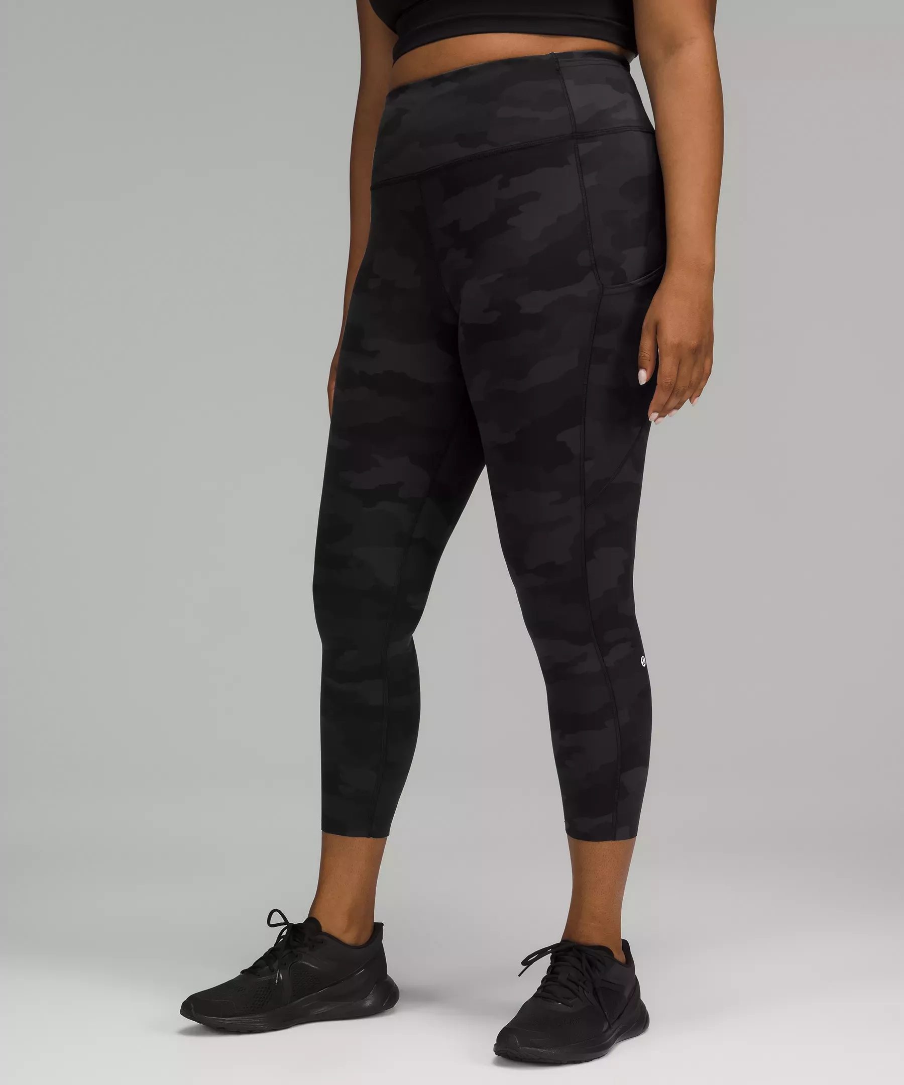 Lululemon Fast and Free High-Rise Crop II 23 *Reflective