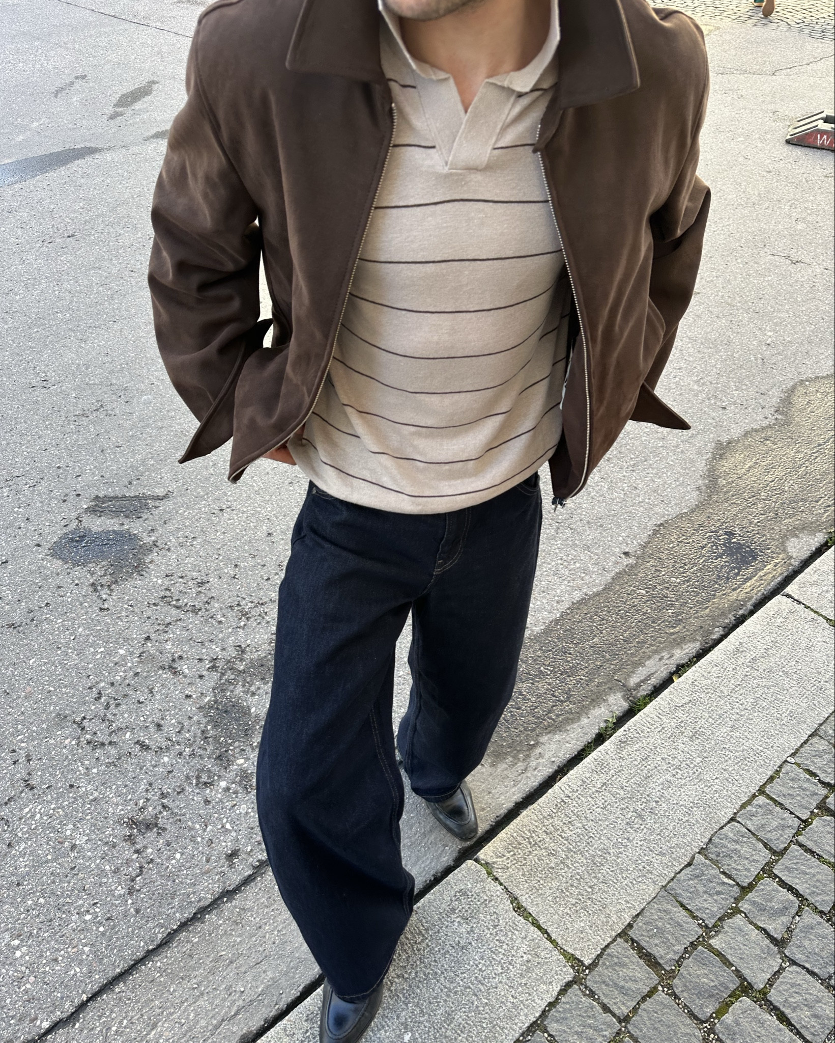 Frühling outfits | striped polo | rauleder jacke | dunkle jeans | boots 

#LTKherren #LTKspring #LTKdeutschland