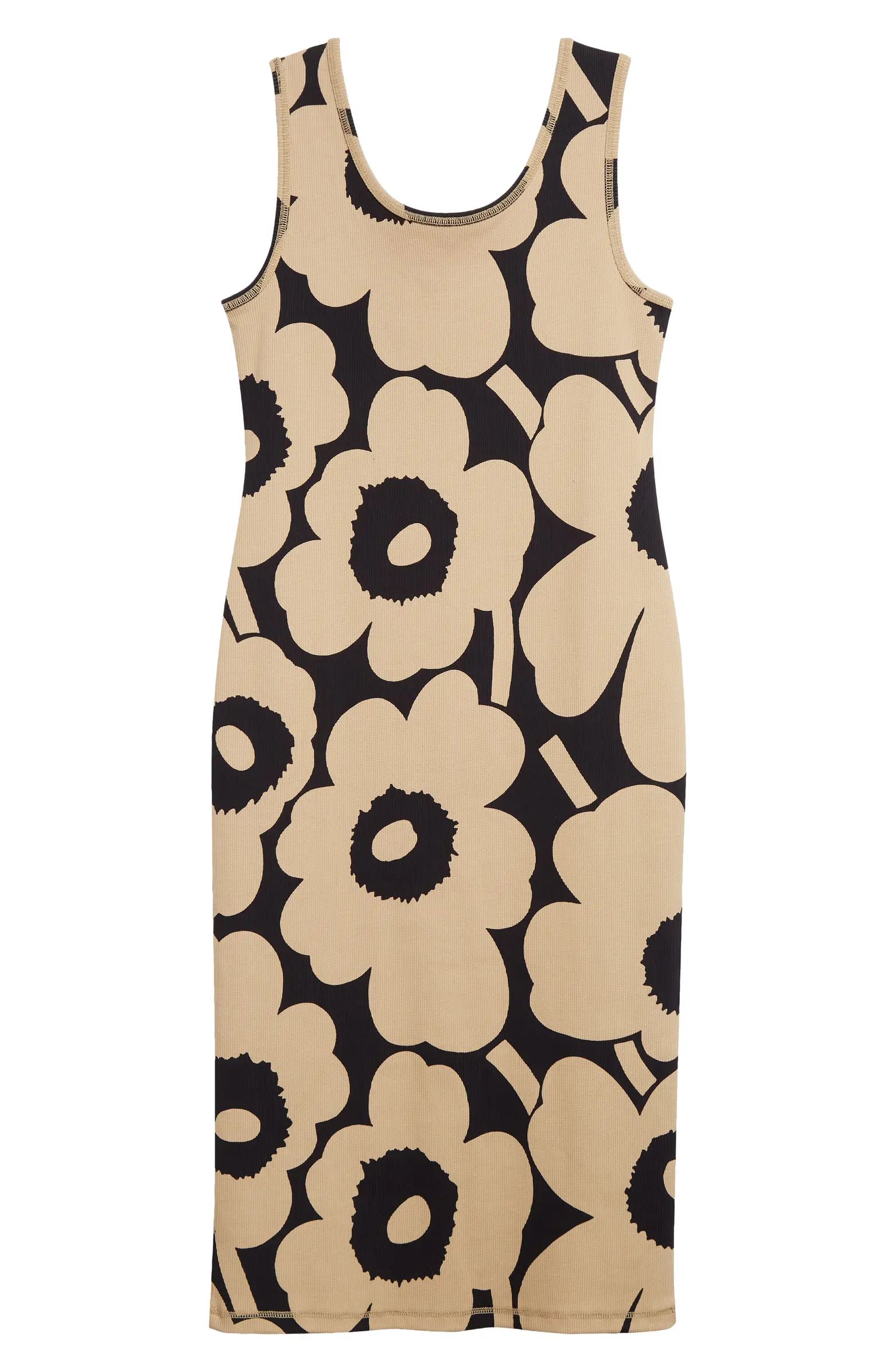 Marimekko Simpukka Unikko Rib Floral Cotton Tank Dress | Nordstrom | Nordstrom