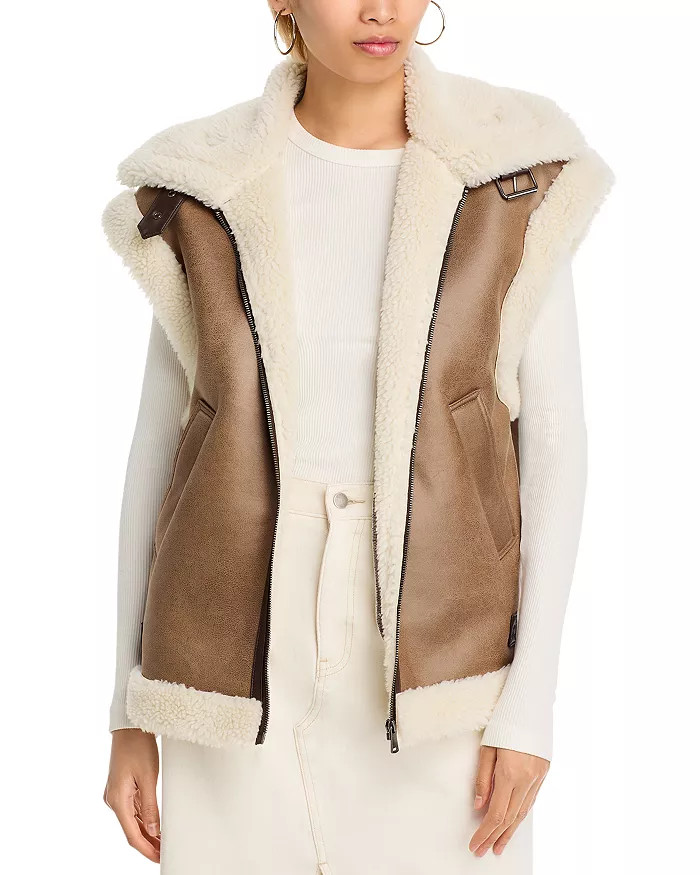 Faux Shearling Vest - Exclusive | Bloomingdale's (US)