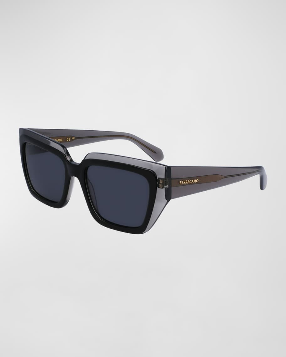 Logo Acetate Butterfly Sunglasses | Neiman Marcus