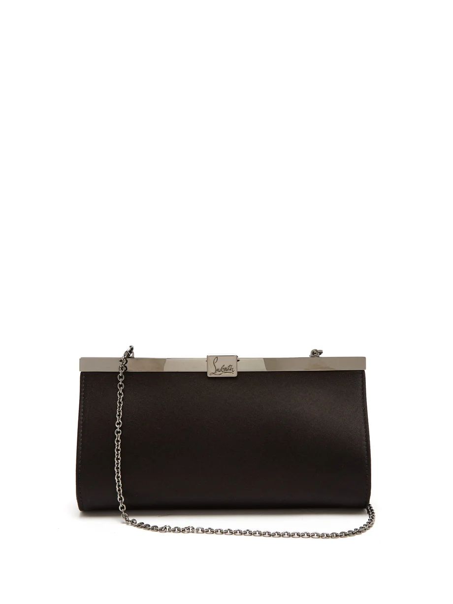 Palmette satin clutch | Matches (US)