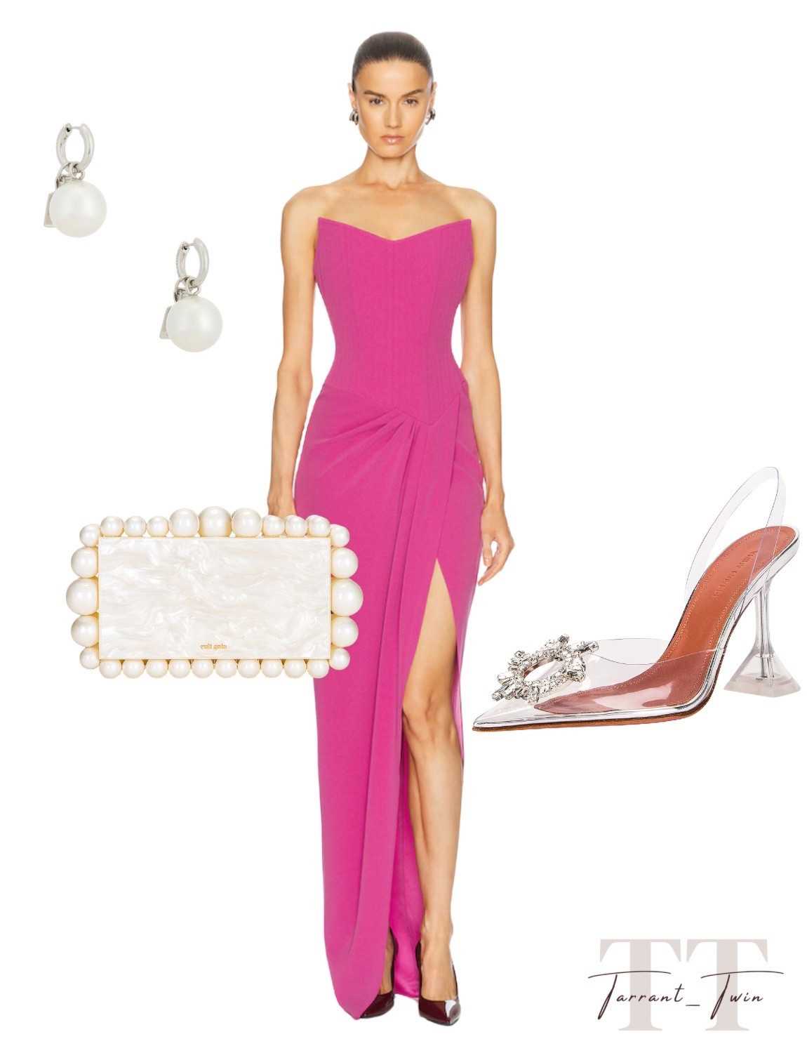 VALENTINE’S GLAM: Statement Pink & Pearl Details! 💖

Elevate your romantic evening look with this high-fashion ensemble that perfectly captures the modern feminine aesthetic!

I am obsessed with the focal point of this look: a stunning, floor-length vibrant pink strapless gown featuring a dramatic thigh-high slit and elegant draping. I balanced the bold color of the dress with exquisite, vintage-inspired accessories that add a touch of timeless luxury. To complete the outfit, I chose a structured pearl-encrusted white marble clutch, chic clear pointed-toe slingback heels with a crystal-embellished brooch, and classic oversized pearl drop earrings. This combination is the ultimate way to achieve a polished, red-carpet-ready glam for your Valentine's Day celebrations!

#OOTD
#ValentinesDayOutfit
#DateNightLook
#PinkDress
#EveningGown
#PearlAccessories
#ClearHeels
#RomanticStyle
#FeminineAesthetic
#CocktailDress
#WeddingGuestStyle
#EverydayChic
#LTKStyle
#DressInspo
#PinterestFashion

#LTKootd #LTKgrwm #LTKValentine